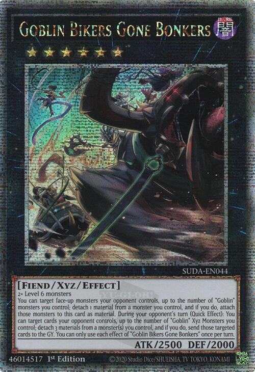 Goblin Bikers Gone Bonkers (Quarter Century Secret Rare) [SUDA-EN044] Quarter Century Secret Rare | RetroPlay Games