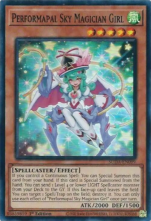 Performapal Sky Magician Girl [SUDA-EN099] Super Rare | RetroPlay Games