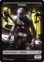 Zombie (0011) // Zombie (0012) Double-Sided Token [Innistrad Remastered Tokens] | RetroPlay Games