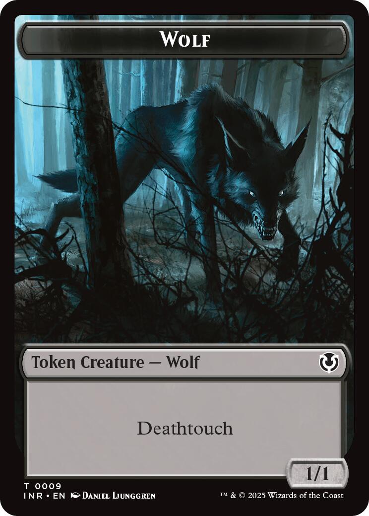 Wolf (0009) // Wolf (0018) Double-Sided Token [Innistrad Remastered Tokens] | RetroPlay Games