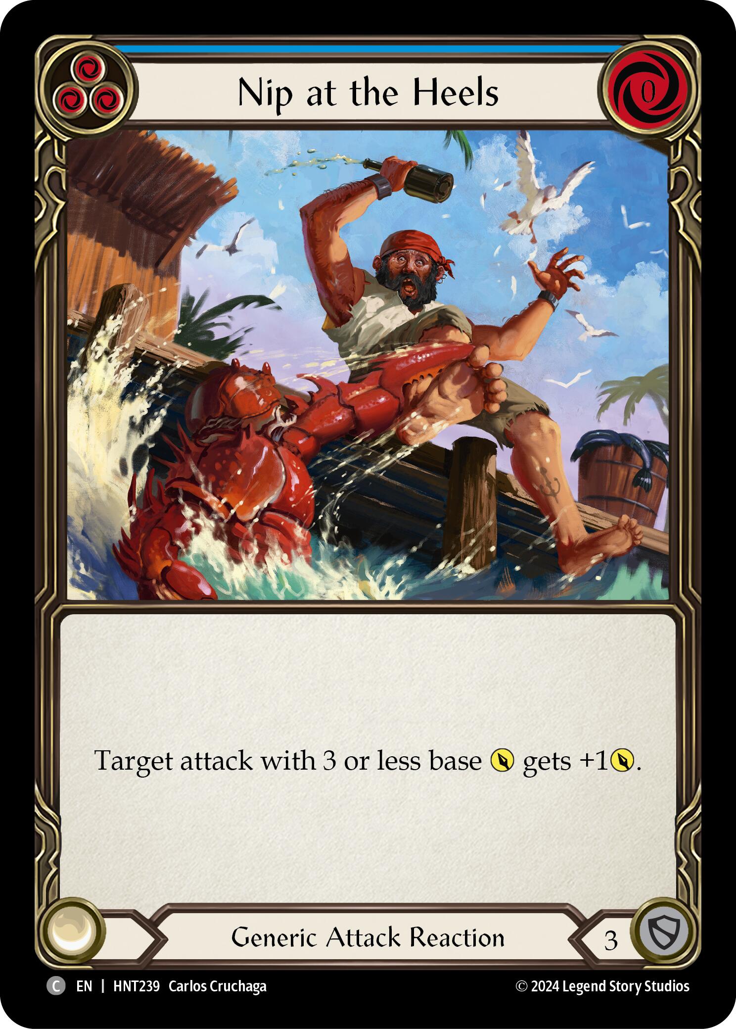 Nip at the Heels (Blue) [HNT239] (The Hunted)  Rainbow Foil | RetroPlay Games