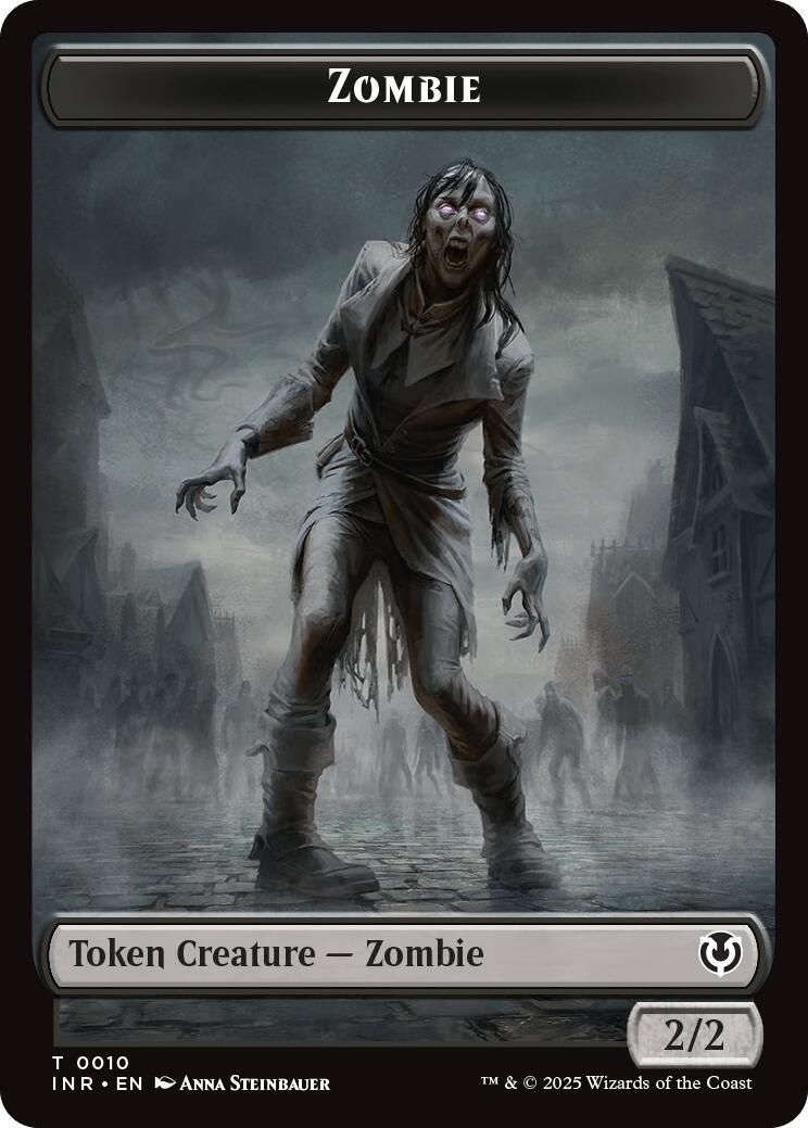 Zombie (0010) // Blood Double-Sided Token [Innistrad Remastered Tokens] | RetroPlay Games