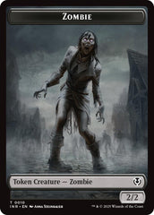 Zombie (0010) // Blood Double-Sided Token [Innistrad Remastered Tokens] | RetroPlay Games