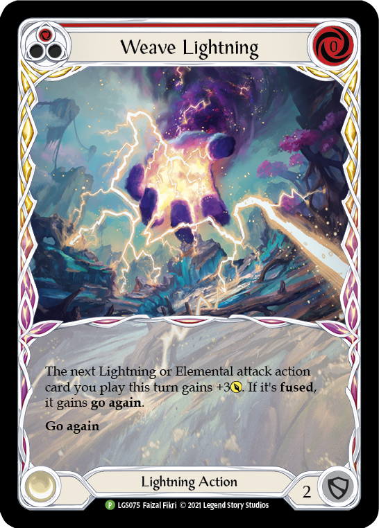 Weave Lightning (Red) [LGS075] (Promo)  Rainbow Foil | RetroPlay Games