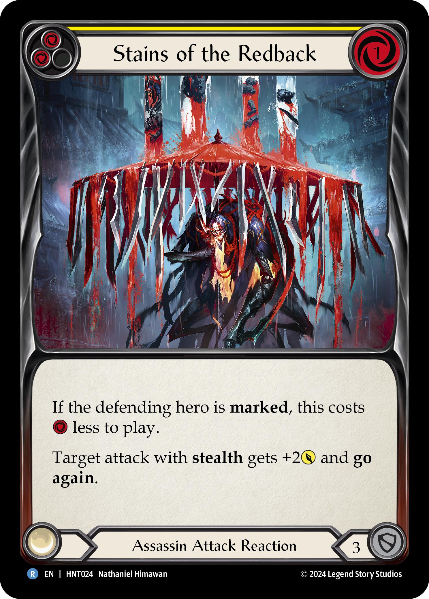 Stains of the Redback (Yellow) [HNT024] (The Hunted)  Rainbow Foil | RetroPlay Games
