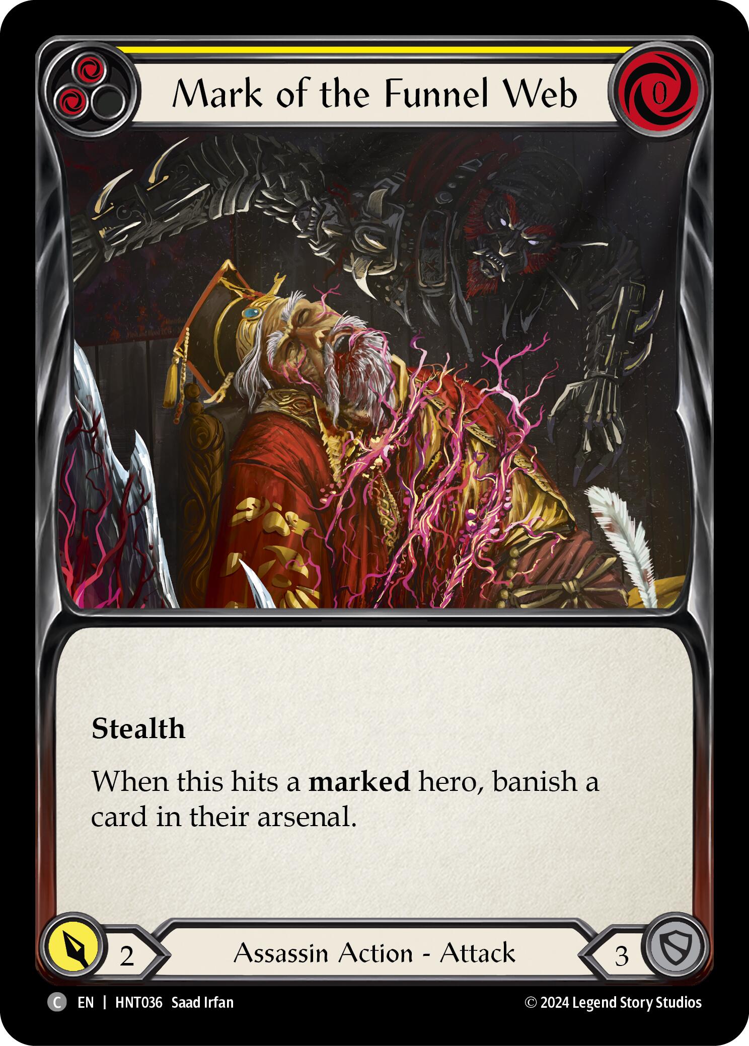 Mark of the Funnel Web (Yellow) [HNT036] (The Hunted) | RetroPlay Games