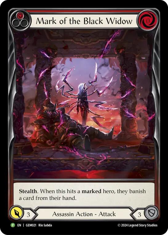 Mark of the Black Widow [GEM021] (GEM Pack 1)  Rainbow Foil | RetroPlay Games