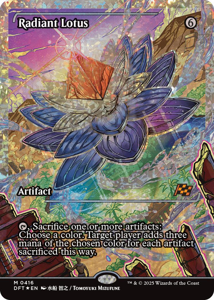 Radiant Lotus (Showcase Fracture Foil) (Japanese) [Aetherdrift] | RetroPlay Games