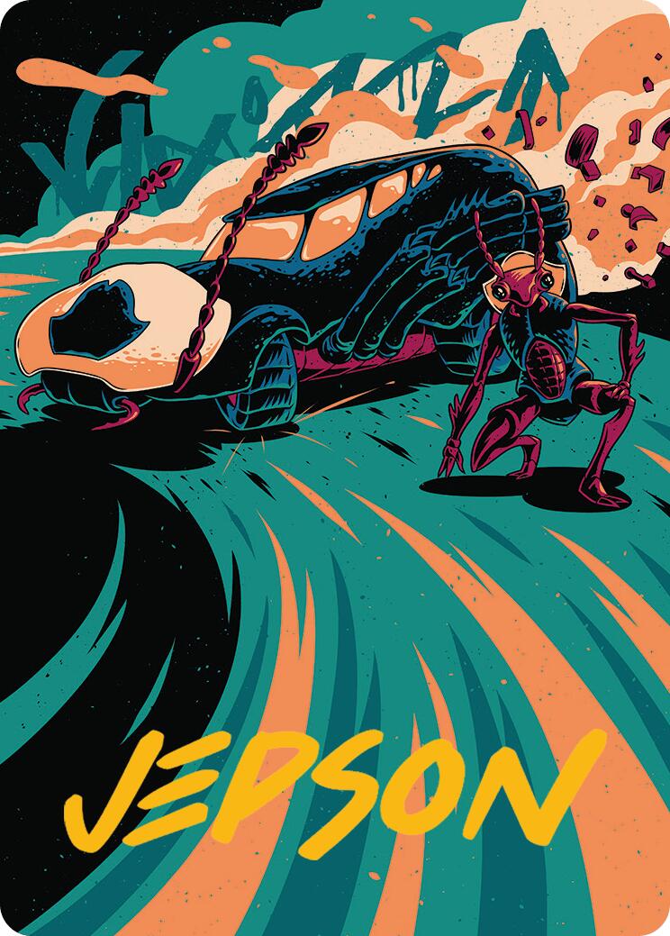 Carrion Cruiser Art Card (Gold-Stamped Signature) [Aetherdrift Art Series] | RetroPlay Games