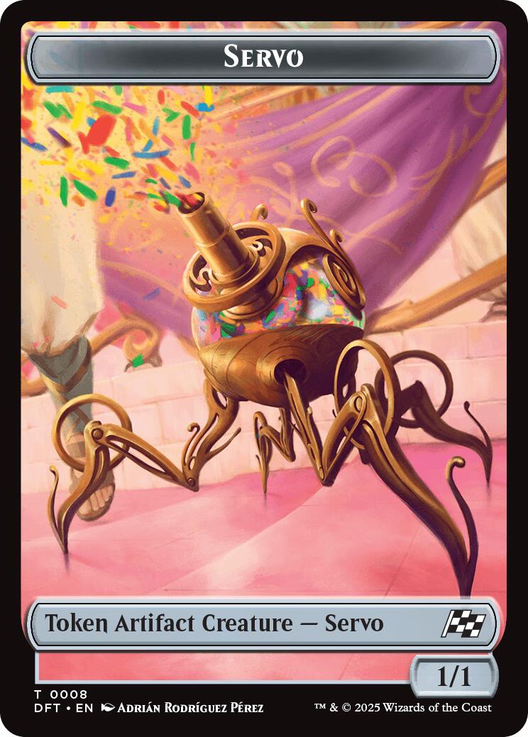 Servo // Thopter (0009) Double-Sided Token [Aetherdrift Tokens] | RetroPlay Games