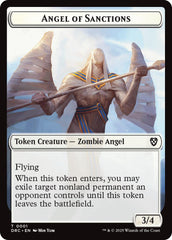 Angel of Sanctions // Vizier of Many Faces Double-Sided Token [Aetherdrift Commander] | RetroPlay Games