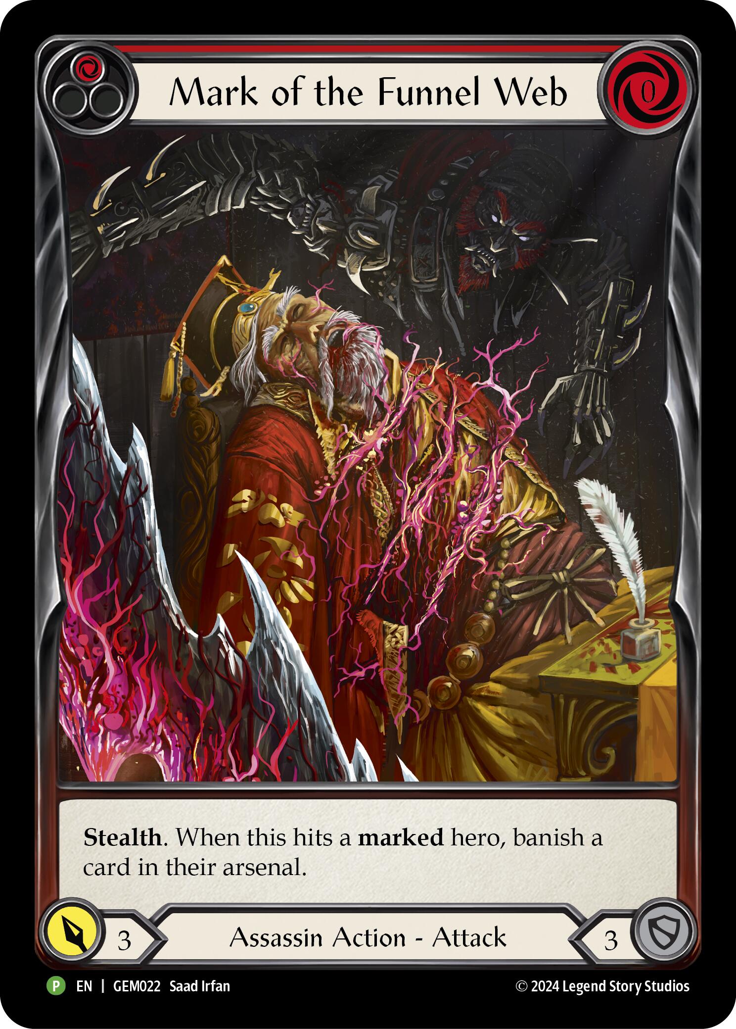 Mark of the Funnel Web (Red) [GEM022] (GEM Pack 1)  Rainbow Foil | RetroPlay Games