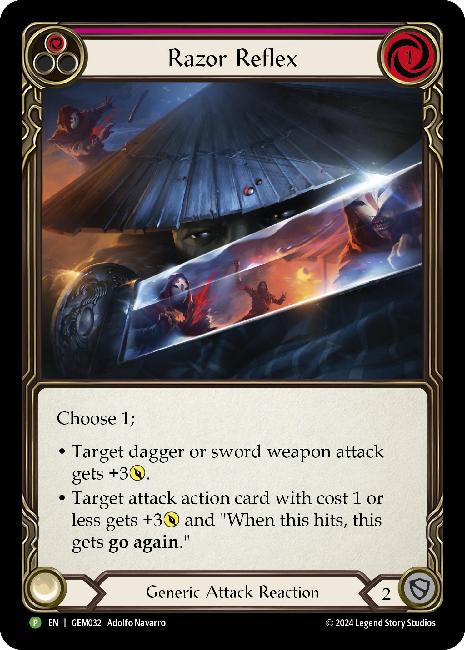 Razor Reflex (Red) [GEM032] (GEM Pack 1)  Rainbow Foil | RetroPlay Games