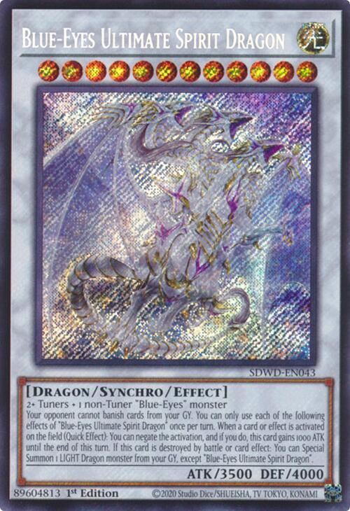 Blue-Eyes Ultimate Spirit Dragon (Secret Rare) [SDWD-EN043] Secret Rare | RetroPlay Games
