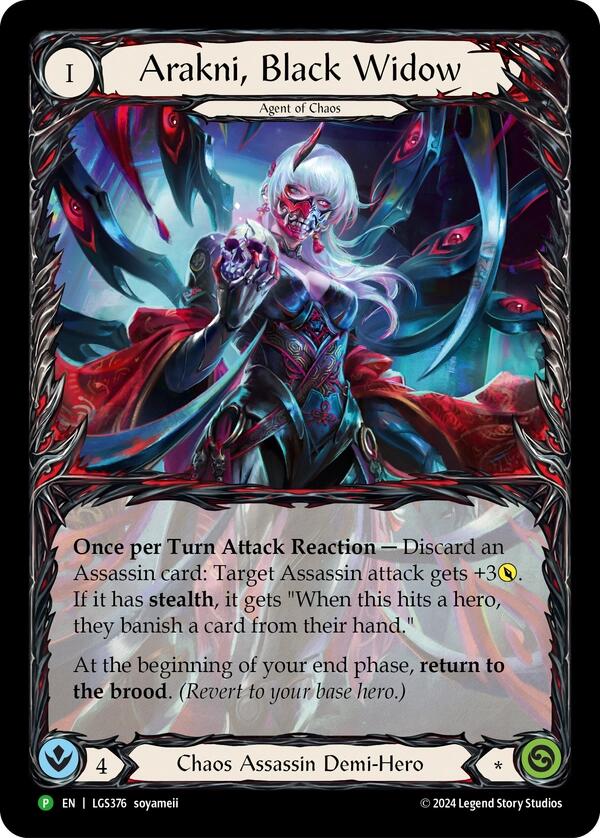 Arakni, Black Widow (Extended Art) [LGS376] (Promo)  Rainbow Foil | RetroPlay Games