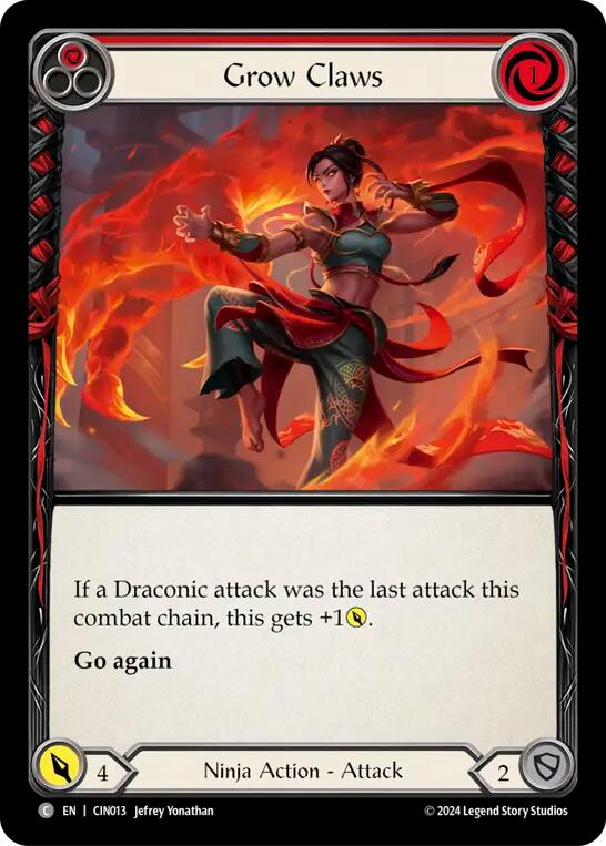 Grow Claws (Red) [CIN013] (The Hunted Cindra Blitz Deck) | RetroPlay Games