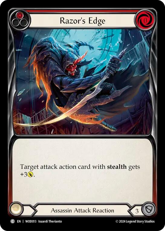 Razor's Edge (Red) [WOD013] (The Hunted Arakni, Web of Deceit Blitz Deck) | RetroPlay Games