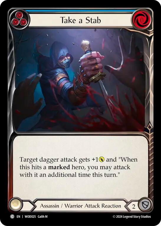 Take a Stab (Blue) [WOD025] (The Hunted Arakni, Web of Deceit Blitz Deck) | RetroPlay Games