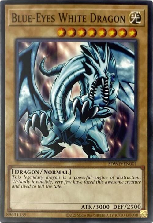 Blue-Eyes White Dragon (Unlimited Misprint) [SDWD-EN001] Common | RetroPlay Games