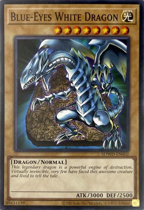 Blue-Eyes White Dragon (Unlimited Misprint) [SDWD-EN002] Common | RetroPlay Games