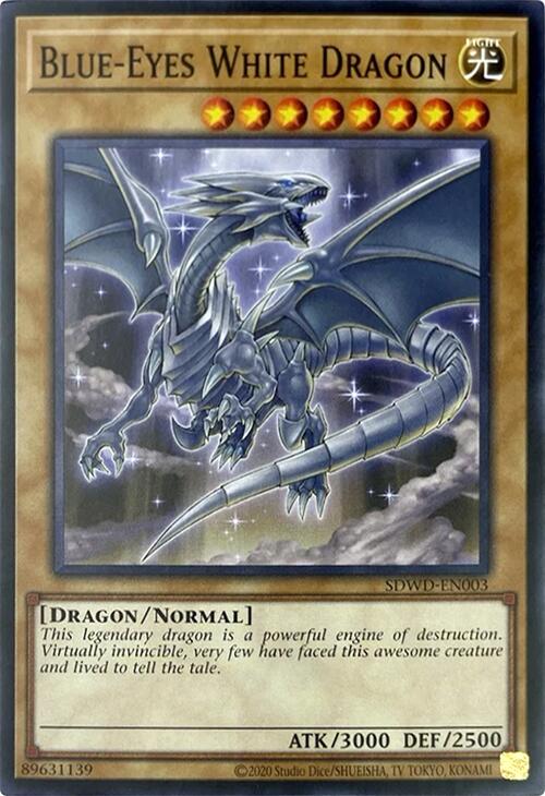 Blue-Eyes White Dragon (Unlimited Misprint) [SDWD-EN003] Common | RetroPlay Games