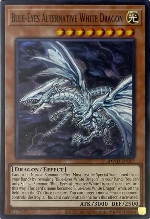 Blue-Eyes Alternative White Dragon (Unlimited Misprint) [SDWD-EN005] Common | RetroPlay Games