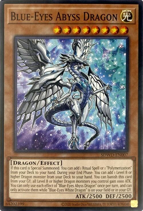 Blue-Eyes Abyss Dragon (Unlimited Misprint) [SDWD-EN007] Common | RetroPlay Games