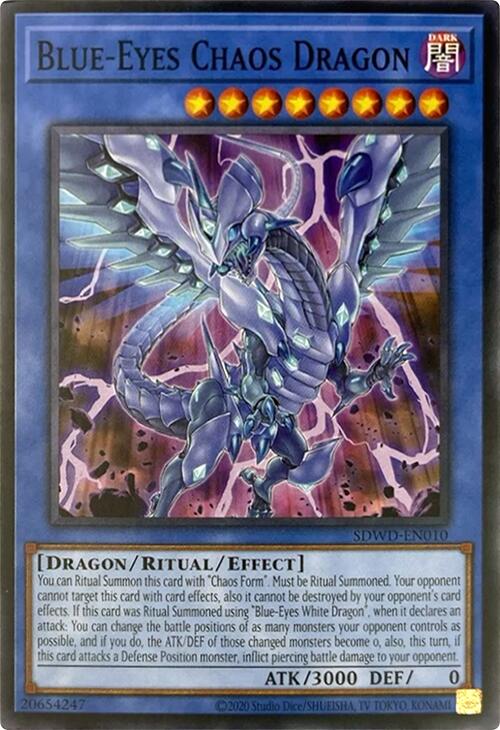 Blue-Eyes Chaos Dragon (Unlimited Misprint) [SDWD-EN010] Common | RetroPlay Games