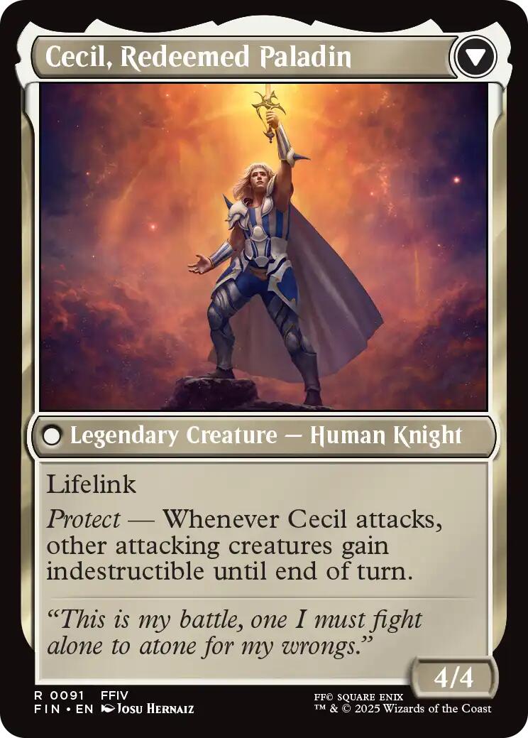 Cecil, Dark Knight // Cecil, Redeemed Paladin [FINAL FANTASY] | RetroPlay Games