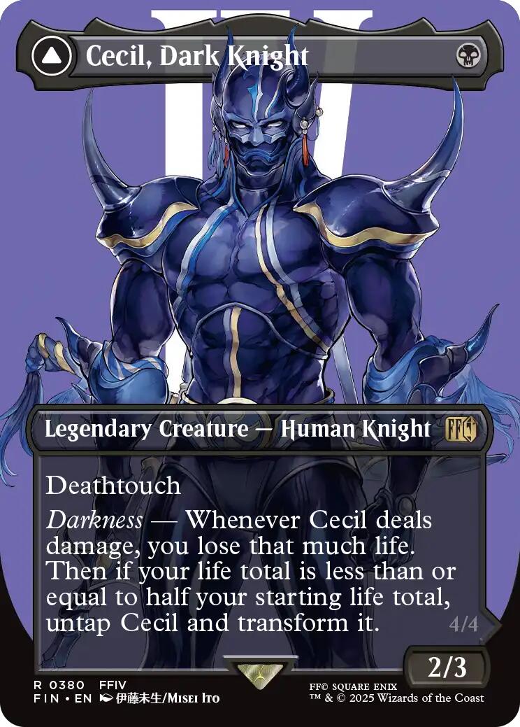 Cecil, Dark Knight // Cecil, Redeemed Paladin (Borderless) [FINAL FANTASY] | RetroPlay Games