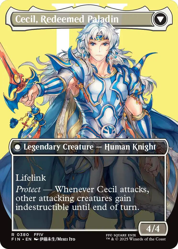Cecil, Dark Knight // Cecil, Redeemed Paladin (Borderless) [FINAL FANTASY] | RetroPlay Games