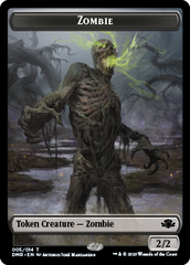 Zombie // Cat (003) Double-Sided Token [Dominaria Remastered Tokens] | RetroPlay Games