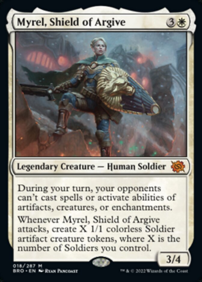 Myrel, Shield of Argive (Promo Pack) [The Brothers' War Promos] | RetroPlay Games