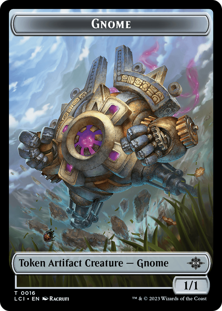 Gnome // Golem Double-Sided Token [The Lost Caverns of Ixalan Tokens] | RetroPlay Games