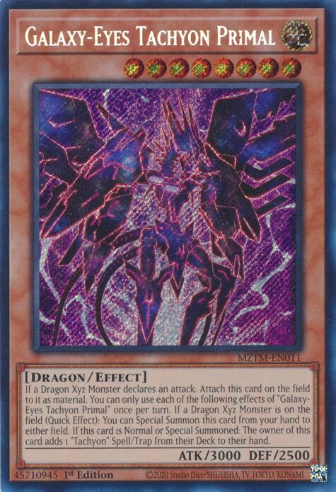 Galaxy-Eyes Tachyon Primal [MZTM-EN011] Secret Rare | RetroPlay Games