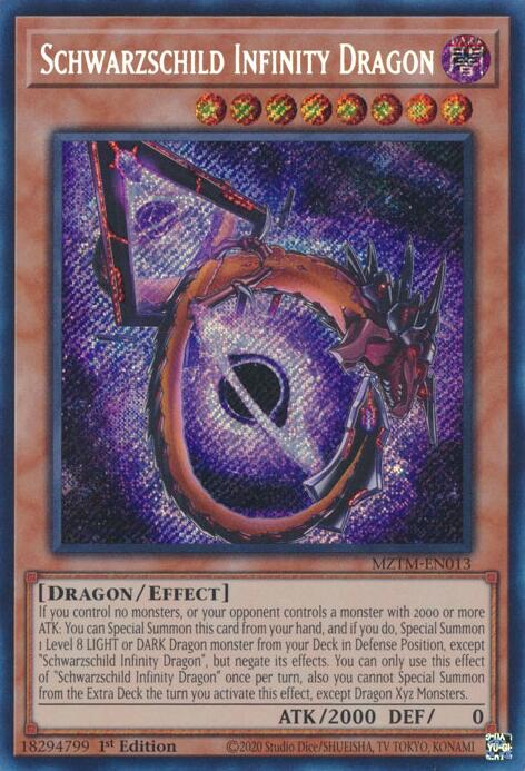 Schwarzschild Infinity Dragon [MZTM-EN013] Secret Rare | RetroPlay Games