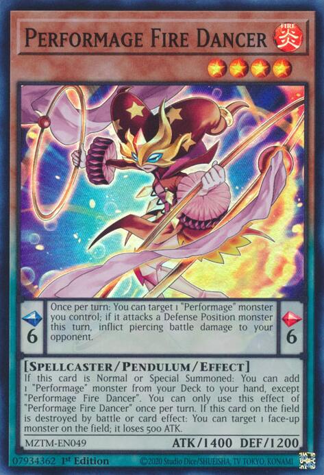 Performage Fire Dancer [MZTM-EN049] Super Rare | RetroPlay Games