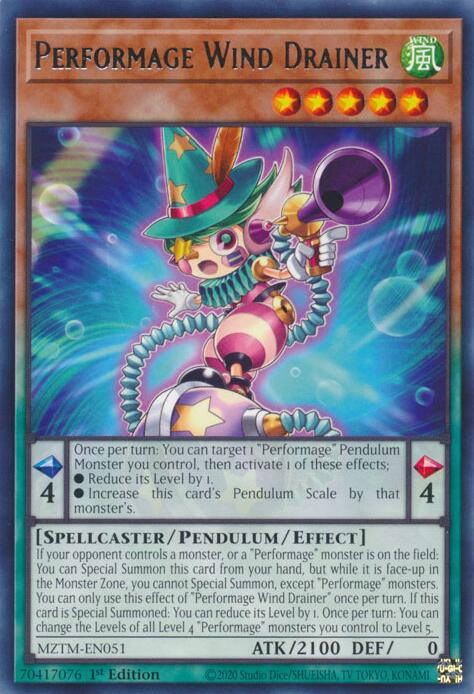 Performage Wind Drainer [MZTM-EN051] Rare | RetroPlay Games