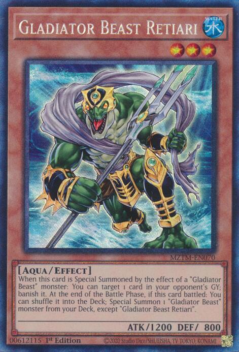 Gladiator Beast Retiari (Collector's Rare) [MZTM-EN070] Collector's Rare | RetroPlay Games