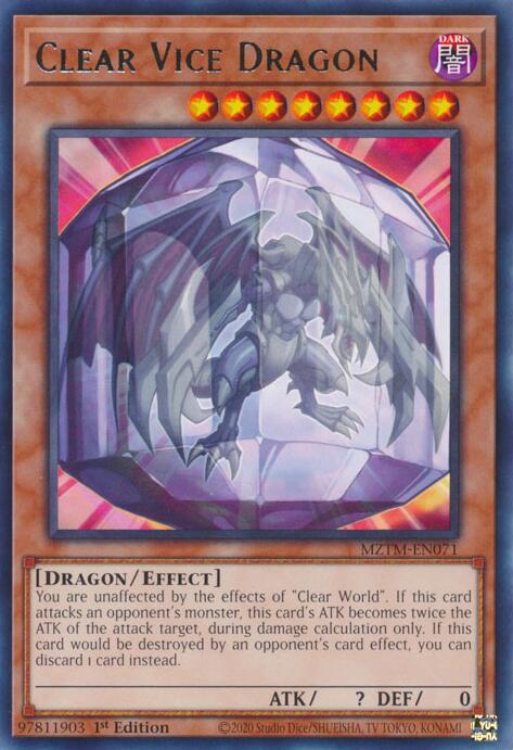Clear Vice Dragon [MZTM-EN071] Rare | RetroPlay Games