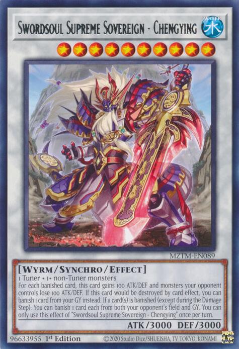 Swordsoul Supreme Sovereign - Chengying [MZTM-EN089] Rare | RetroPlay Games