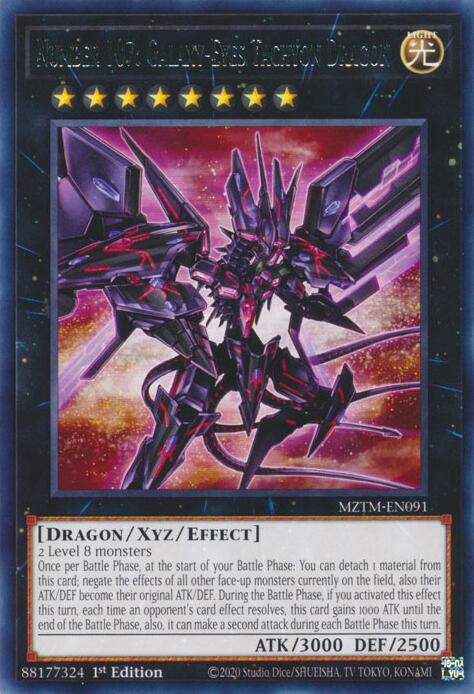 Number 107: Galaxy-Eyes Tachyon Dragon [MZTM-EN091] Rare | RetroPlay Games