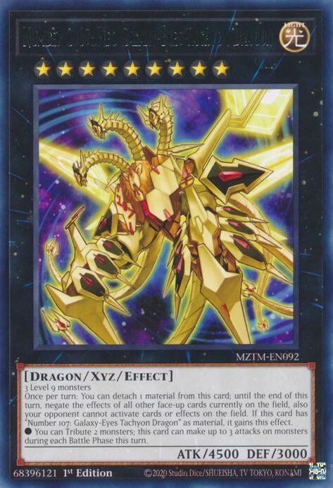 Number C107: Neo Galaxy-Eyes Tachyon Dragon [MZTM-EN092] Rare | RetroPlay Games