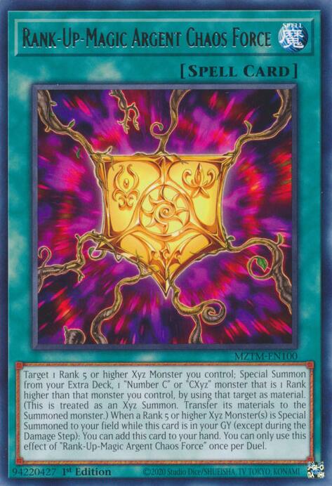 Rank-Up-Magic Argent Chaos Force [MZTM-EN100] Rare | RetroPlay Games