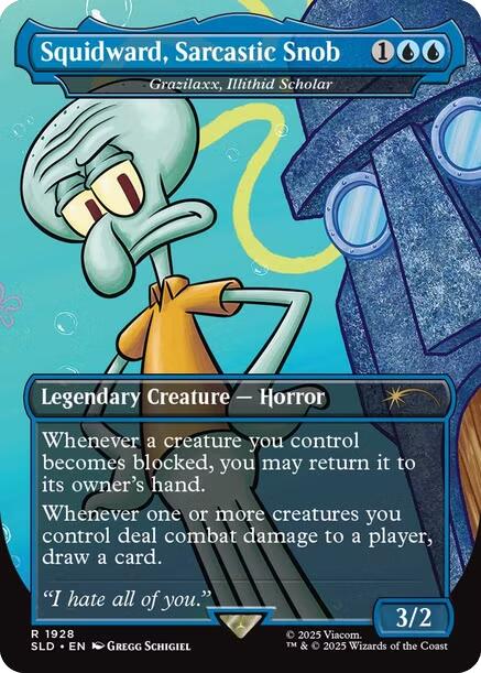Squidward, Sarcastic Snob - Grazilaxx, Illithid Scholar [Secret Lair Drop Series] | RetroPlay Games