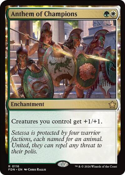 Anthem of Champions (Promo Pack) [Foundations Promos] | RetroPlay Games