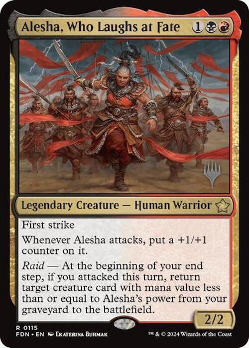 Alesha, Who Laughs at Fate (Promo Pack) [Foundations Promos] | RetroPlay Games