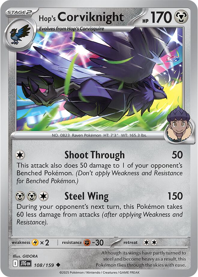 Hop's Corviknight (108/159) [Scarlet & Violet: Journey Together] | RetroPlay Games