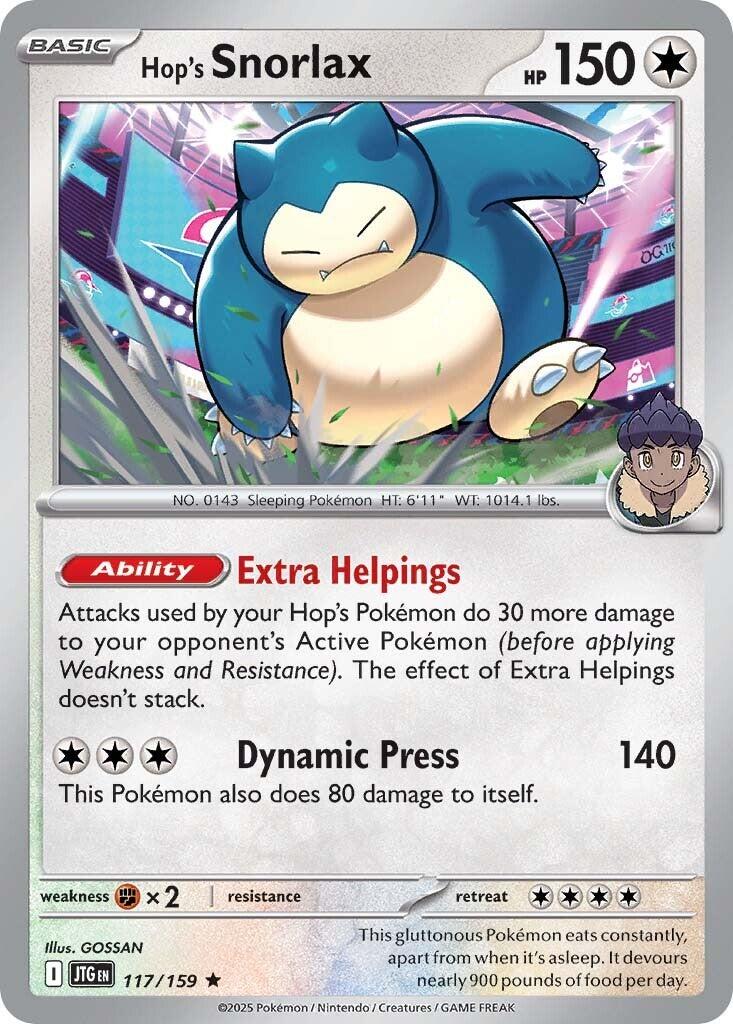 Hop's Snorlax (117/159) [Scarlet & Violet: Journey Together] | RetroPlay Games