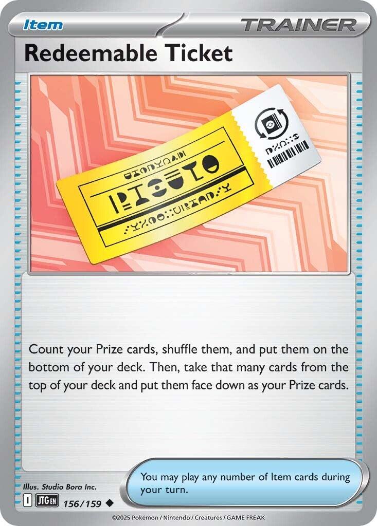 Redeemable Ticket (156/159) [Scarlet & Violet: Journey Together] | RetroPlay Games